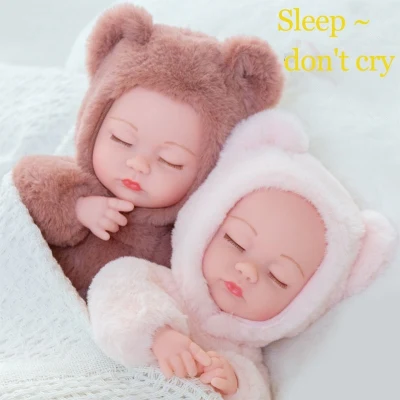silicone baby doll Children's simulation doll toy girl baby sleeping baby talking smart doll plush doll toys for kids baby toys baby gift anak patung