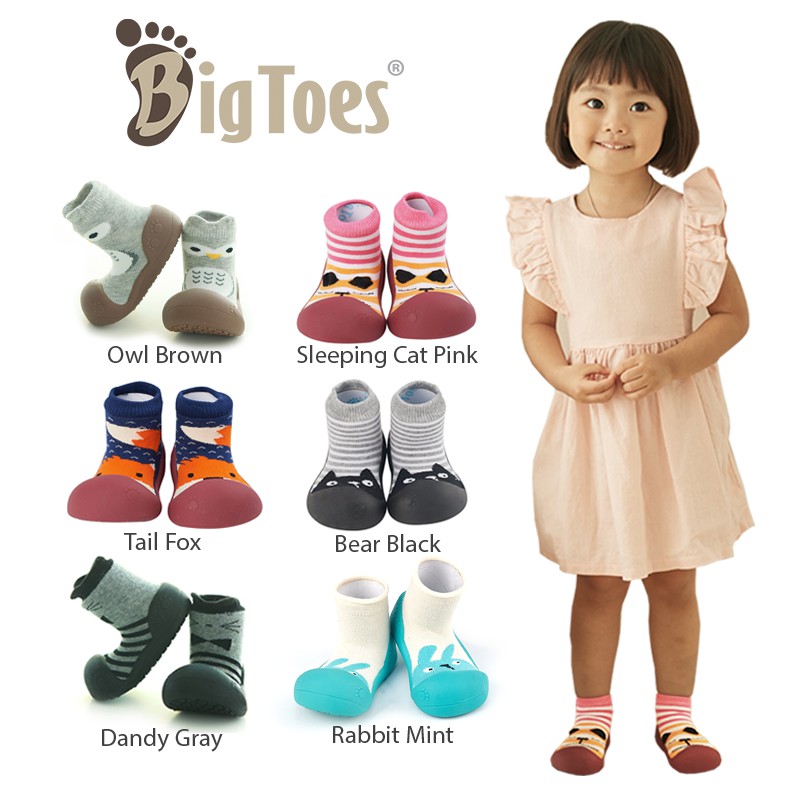 ?Bigtoes รองเท้าหัดเดิน [รวมลายเด็กผู้หญิง/เด็กผู้ชาย] รองเท้าเด็ก รองเท้าเด็กอ่อน รองเท้าเด็กหัดเดิน