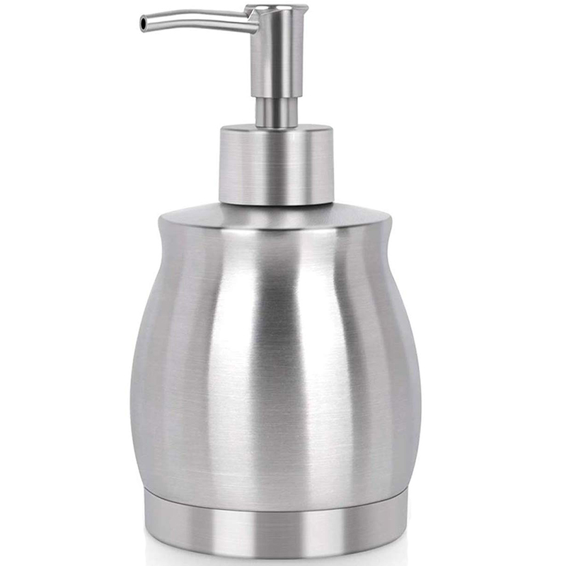 Stainless Steel Countertop Soap Dispenser Prime 390 Ml Liquid Bottle For Kitchen Bathroom Hand