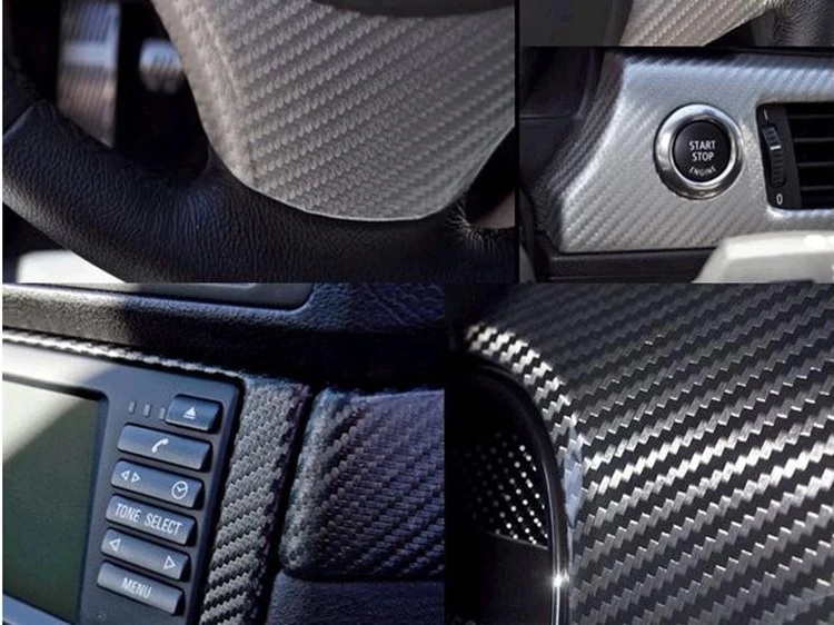 สติ๊กเกอร์ เคฟล่า 3D ดำด้าน Sticker Kevlar Carbon 3D Alicar ติดรถยนต์