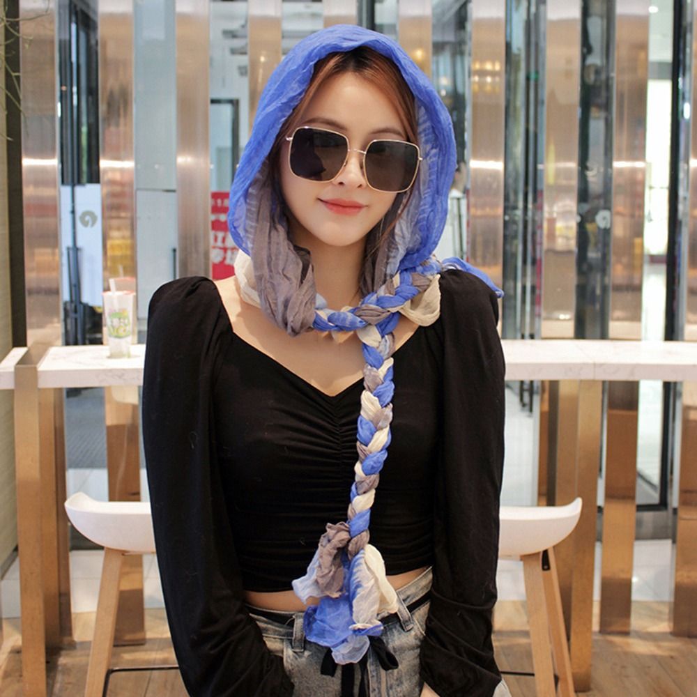 GGFG Dành cho Nữ Ấm áp Chống gió Mũ cổ Đa năng Khăn trùm đầu Khăn choàng Khăn Rằn Khăn quàng cổ nữ Khăn trùm đầu bện Khăn choàng Hijabs