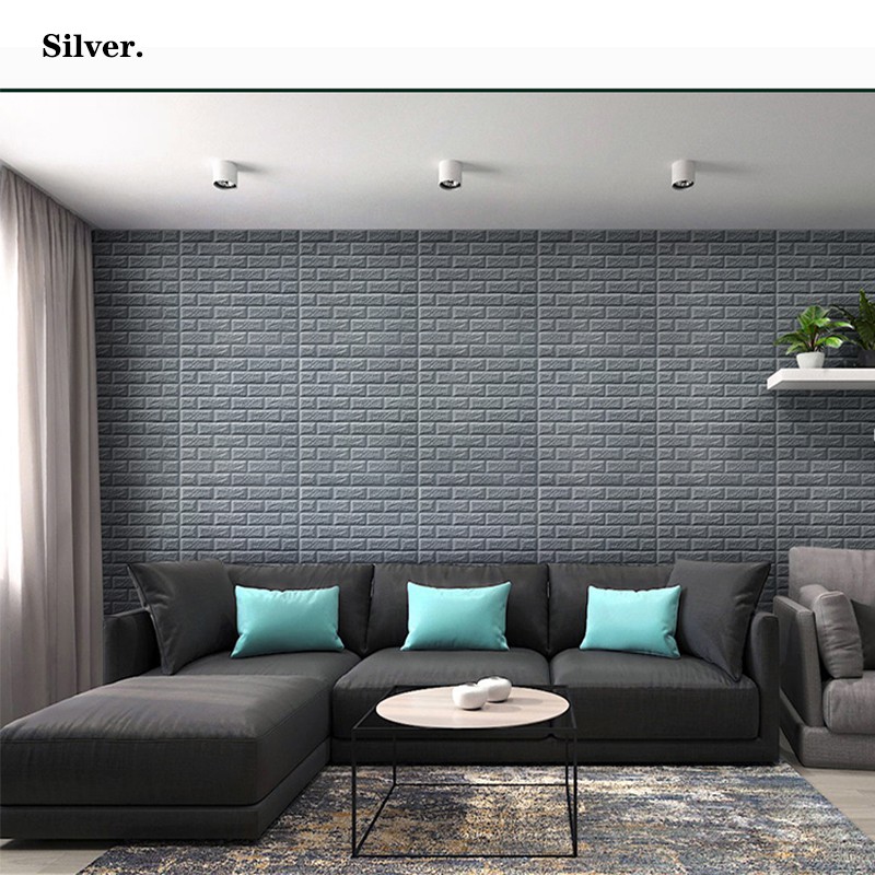DIY 3D wall sticker Brick Living Room Decor Foam Waterproof Wallpaper