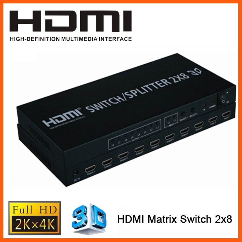 ลดราคา HDMI 2 In 8 Out 4K*2K 3D 1080p HDMI Switch/ Splitter #ค้นหาสินค้าเพิ่ม สายสัญญาณ HDMI Ethernet LAN Network Gaming Keyboard HDMI Splitter Swithcher เครื่องมือไฟฟ้าและเครื่องมือช่าง คอมพิวเตอร์และแล็ปท็อป