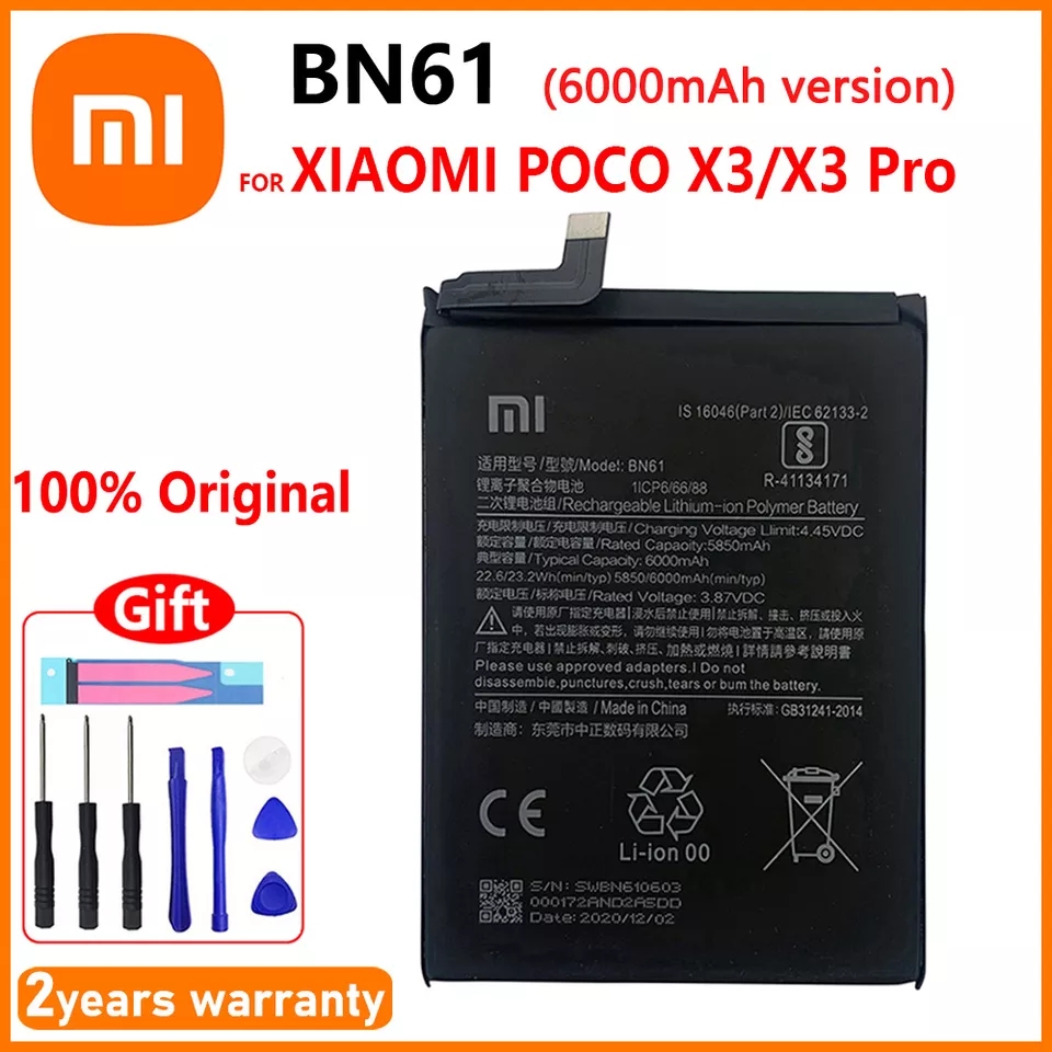 Baterie Xiaomi BN57-30SOC Pentru Xiaomi Poco X3 NFC M2007J20CG M2007j20ct 5060 Mah Li Ion 460200007d1g