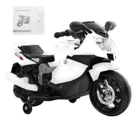 มอเตอร์ไซค์ไฟฟ้า รถแบตเตอรี่เด็ก Bike Premium รถไฟฟ้า รถมอเตอร์ไซค์เด็กไฟฟ้า รถเด็ก รถมอเตอร์ไซค์เด็ก [ขาว]