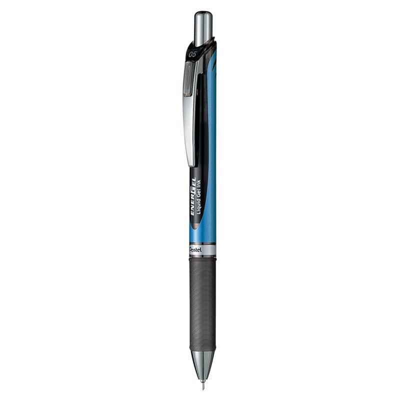 Electro48 เพนเทล ปากกาหมึกเจลแบบกด รุ่น Energel BLN75-A ขนาด 0.5 มม. หมึกเจลสีดำ
