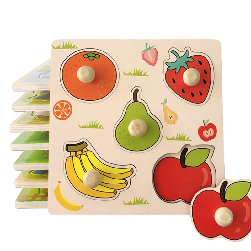 Montessori Baby Puzzle Educational Toys For Children Baby Game Puzzle ...