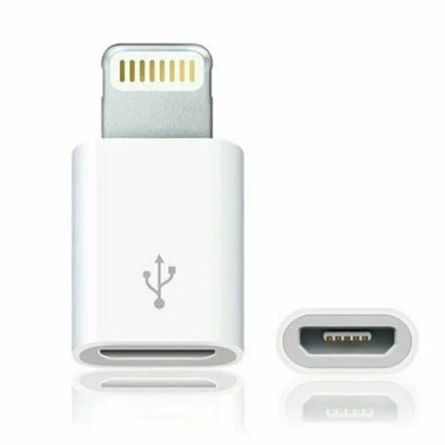 #613 อะแดปเตอร์ Micro USB to Lightning สำหรับ iPhone iPad AirPods iOS Adapter