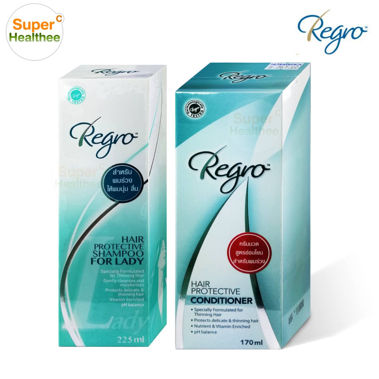 รีวิว Regro Shampoo For Lady 225ml and Conditioner 170ml แชมพูสระผม