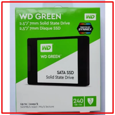 พร้อมส่ง WD Green 240GB SSD SATA3 2.5" 540r / 430w MB/s 3Y (WDSSD240GB-GREEN) ของแท้100%