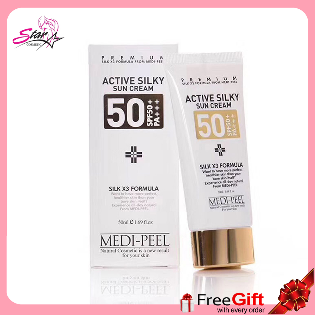 MEDI-PEEL Active Silky Sun Cream SPF50+ PA+++ ครีมกันแดด 50 มล. ...