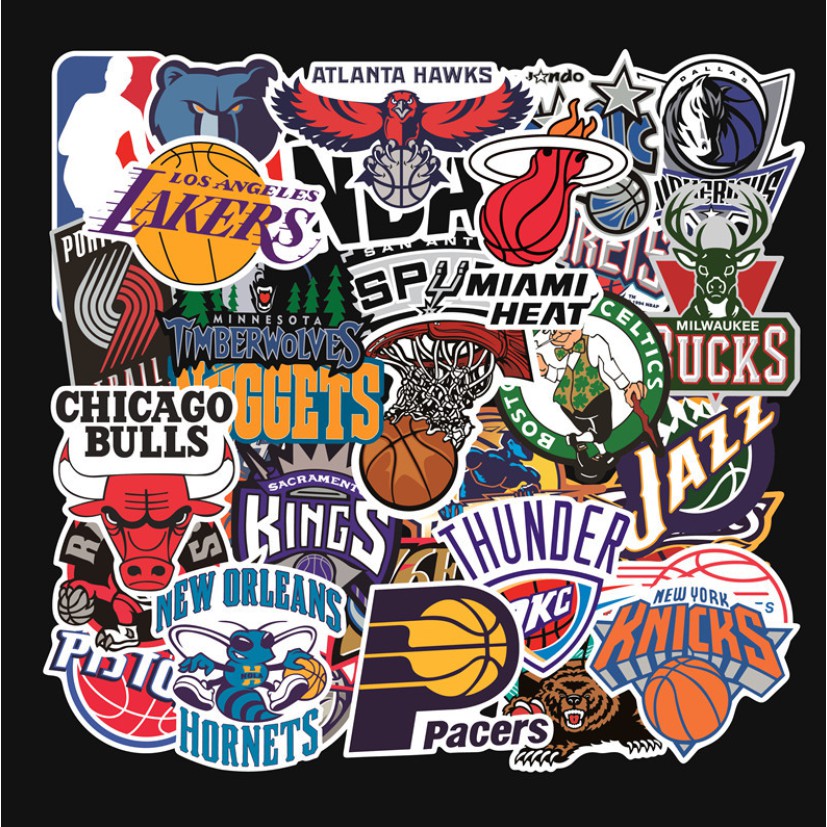 สติ๊กเกอร์บาสเกตบอลNBA 32ชิ้น