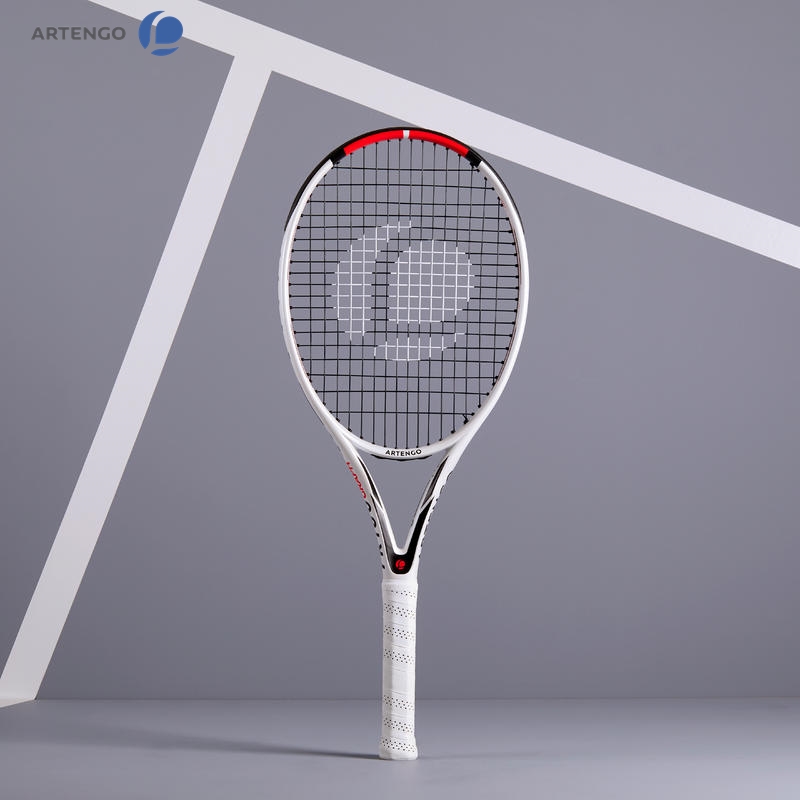 ไม้เทนนิส RACKET TENNIS แร็คเกตเทนนิสสำหรับผู้ใหญ่รุ่น TR160 Graph (สีขาว)  RACKET TENNIS TR160 Graph Adult Tennis Racket  White ARTENGO