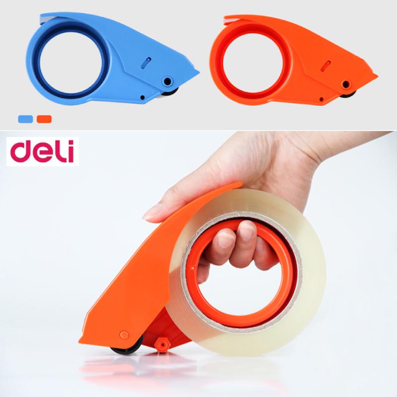 Tape Cutter ที่ตัดเทปปิดกล่องพลาสติก ที่ตัดเทปพลาสติก ใช้ปิดกล่องแพคของ (ส่งแบบสุ่มสี) Deli Brand