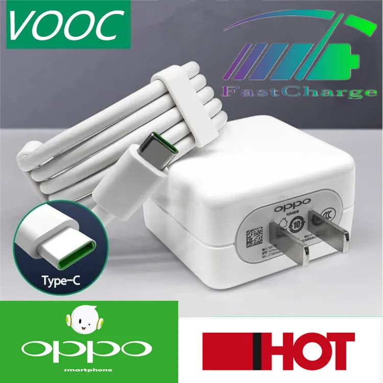 สายชาร์จ OPPO VOOC Type-C ของแท้ หัวชาร์จ/สายชาร์จ/ชุดชาร์จ Type-C Cable ใช้ได้กับ OPPO R17 ,Reno,Find X ,Ri7pro K3 K9 2020 A5รับประกัน 1 ปี