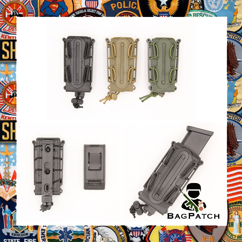 Bagpatch Scorpion Shape Soft Shell Magazine Pouch (9mm.&.45cal) สี ดำ ทราย เขียว อุปกรณ์อะไหล่ปีนบีบีกัน สำหรับเล่น กีฬาประเภทยิง ปืนแอร์ซอฟต์ บีบีกัน ปืนลมอัดแก๊ส ปืนแอร์ซอฟต์  #00000329