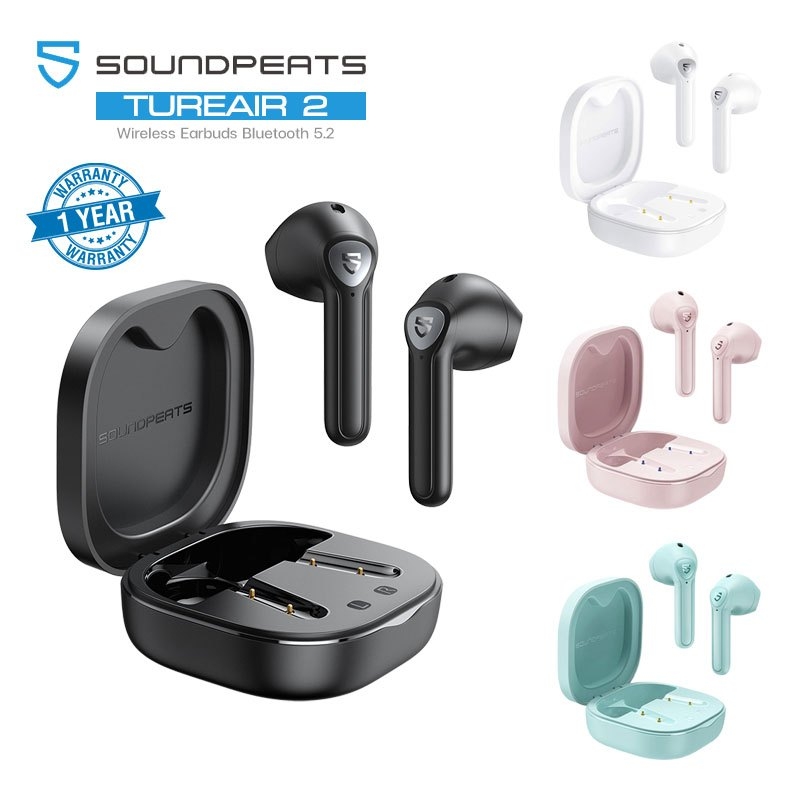 Soundpeats TrueAir2 หูฟังบลูทูธ หูฟัง tws Bluetooth 5.2 True Wireless หูฟังไร้สาย ประกันศูนย์1ปี+GameMode