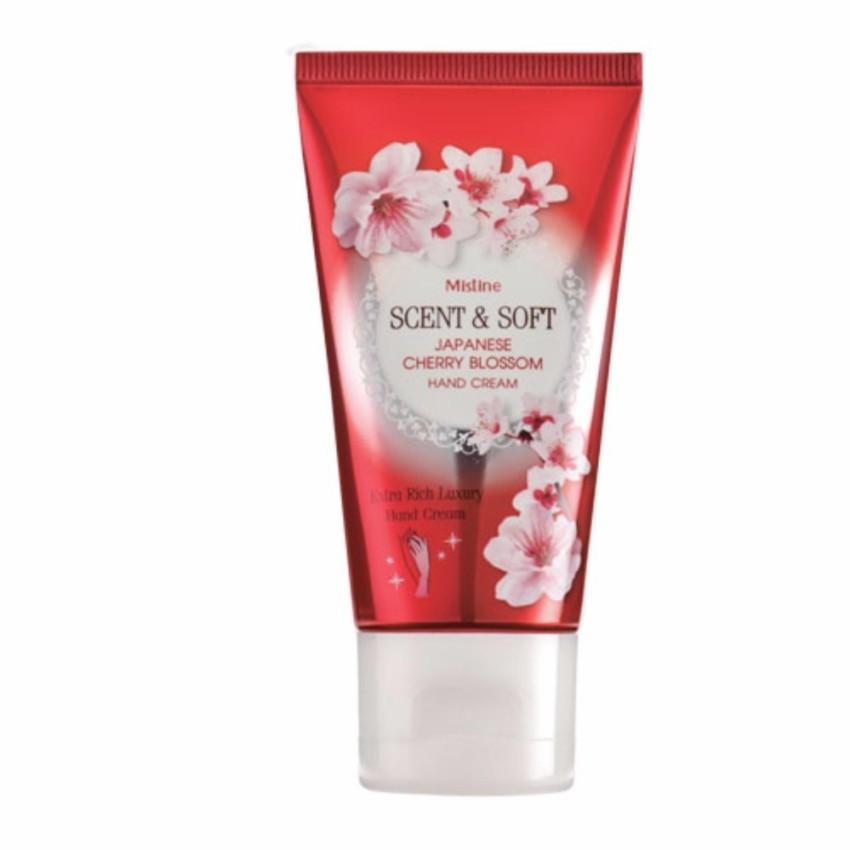 โปรโมชั่น มิสทิน เซนต์แอนด์ ซอฟท์ เจแปนนิส เชอร์รี่ บลอสซั่ม แฮนด์ ครีม 50 กรัม MISTINE SCENT