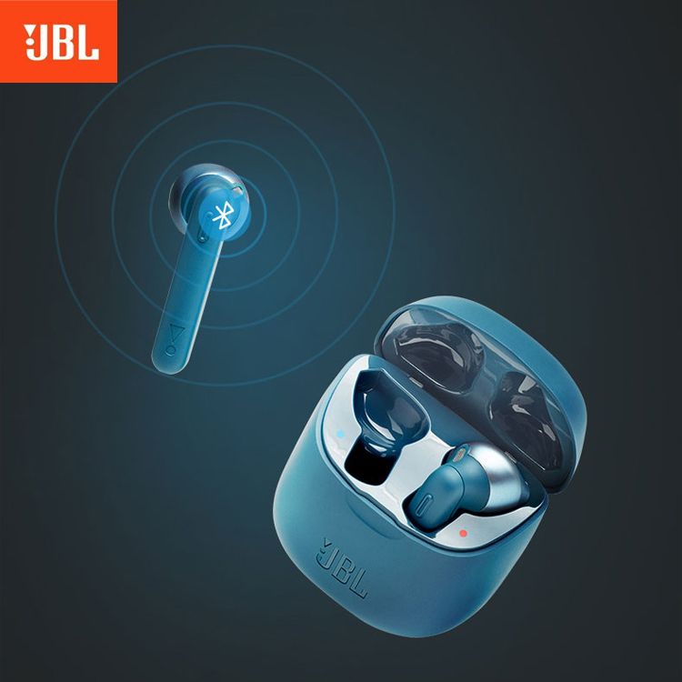 หูฟังบลูทูธ เสียงเบสแน่น T220 TWS true wireless Bluetooth Headphones T220TWS stereo headset with mic and charging case Wireless Earbuds ( หูฟังบลูทูธ , เครื่องเสียง , Bluetooth ) jbl_ T220TW