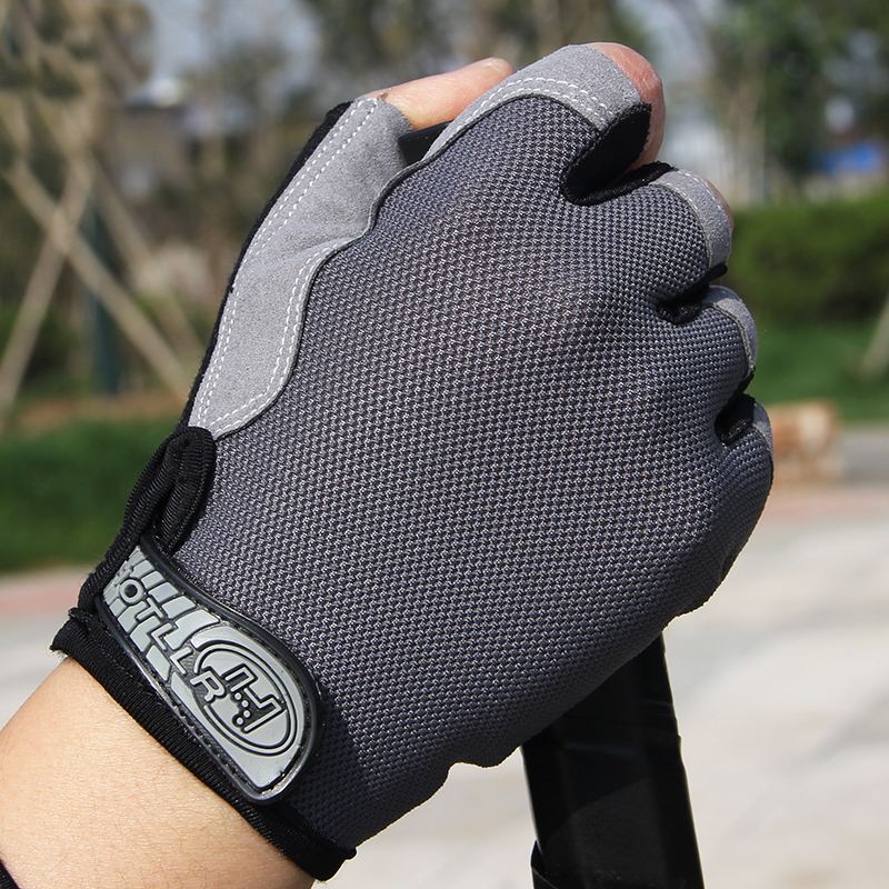CTMALL ถุงมือฟิตเนส ถุงมือออกกำลังกาย ถุงมือยกน้ำหนัก Weight Lifting Gloves Black Riding glove Bodybuilding Fitness Glove