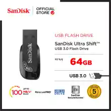 ภาพขนาดย่อของภาพหน้าปกสินค้าSanDisk Ultra Shift USB 3.0 Flash Drive, CZ410 64GB, USB3.0 - (SDCZ410-064G-G46) จากร้าน Sandisk บน Lazada ภาพที่ 1