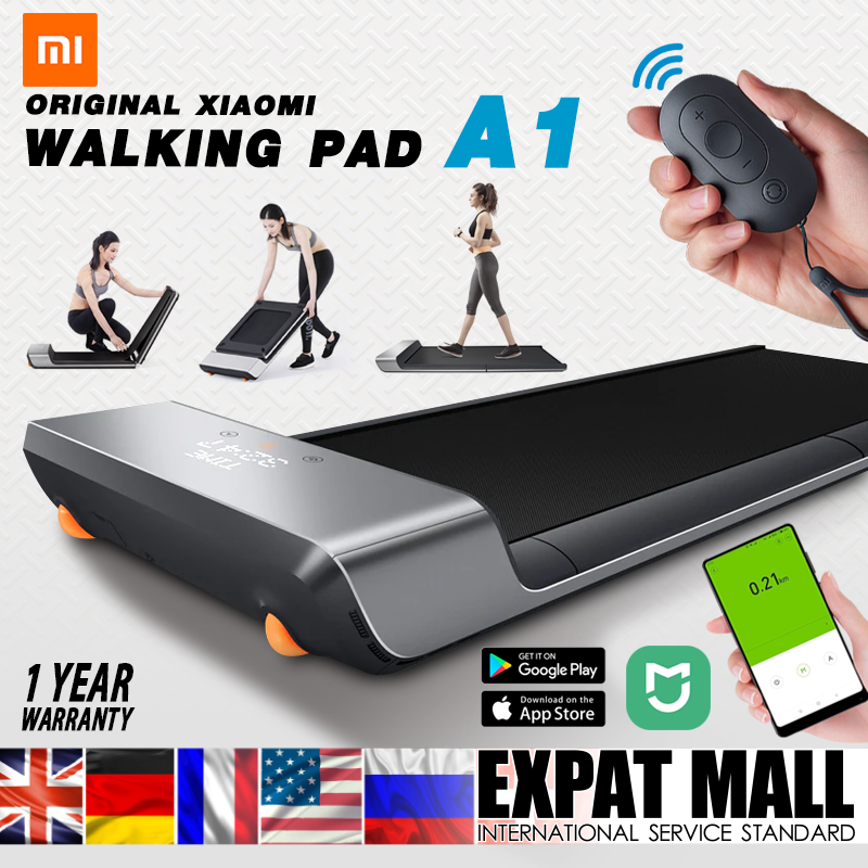 Xiaomi WalkingPad A1ลู่วิ่งไฟฟ้า ลู่เดิน & วิ่งระบบสายพาน ออกกำลังกาย ควบคุมผ่านรีโมท รองรับแอพบนมือถือ รับน้ำหนักสูงสุด 90 กิโลกรัม ปรับความเร็วได้ 0.5 - 6 กม/ชม แบบพกพา ติดตั้งง่าย พับเก็บได้ หน้าจอ LED แสดง เวลา ระยะทาง ความเร็ว ของแท้จาก Xiaomi