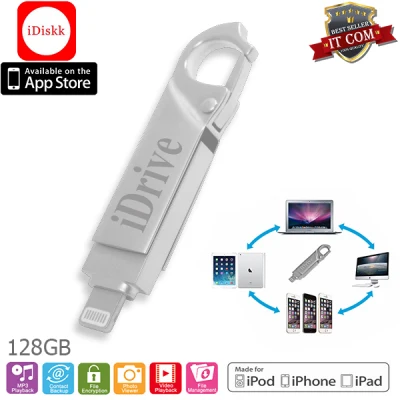 iDrive iDiskk Pro LX-815 USB 2.0 128GB แฟลชไดร์ฟสำรองข้อมูล iPhone,IPad
