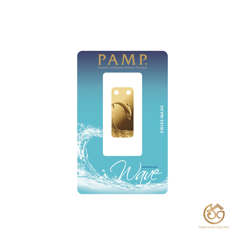 SGG-Pamp ทองคำแท่ง Dolphin 24K (99.99%) Gold น้ำหนัก 1/5 oz (6.22 กรัม)