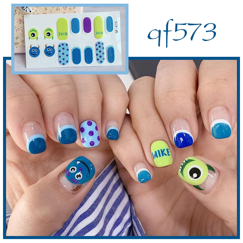 Nhãn Dán Làm Móng Gấu Nhỏ 14 Miếng/tờ Dán Móng Tay Móng Dán Móng Tay Dán Dán Mong Tay Miếng Dán Móng Tay Sticker Dán Móng Tay