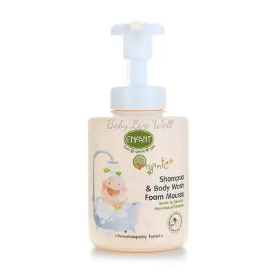 Enfant Organic Plus Shampoo & Body Wash Foam Mousse