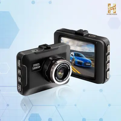 กล้องติดรถยนต์ Full HD 1080P กล้องมองหน้า+จอแสดงผล LCD