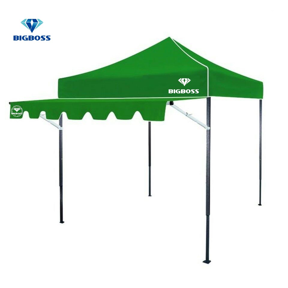 เต็นท์พับขาดำ พร้อมกันสาด BIGBOSS เต็นท์+กันสาด 2X2 2X3 3X3 แข็งแรง กันน้ำ กันแดด โครงรุ่นใหม่กางง่ายแข็งแรง ราคา 2,059 บาท*ส่งฟรี