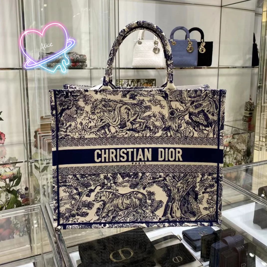 A.L.I.C.E DIOR BOOK TOTE ใหญ่ กระเป๋าถือ Lazada.co.th