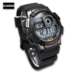 สินค้า Velashop  นาฬิกาผู้ชายคาซิโอ Casio Digital ระบบดิจิตอล รุ่น AE-1000W-1AVDF, AE-1000W-1A, AE-1000W- สีดำ