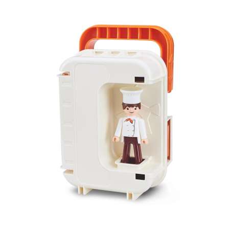 IGRACEK - 22211  พ่อครัวห้องครัว COOK  KITCHEN FOLDING BOX【 MADE IN CZECH 】(ชุดของเล่น playset Not Playmobil)