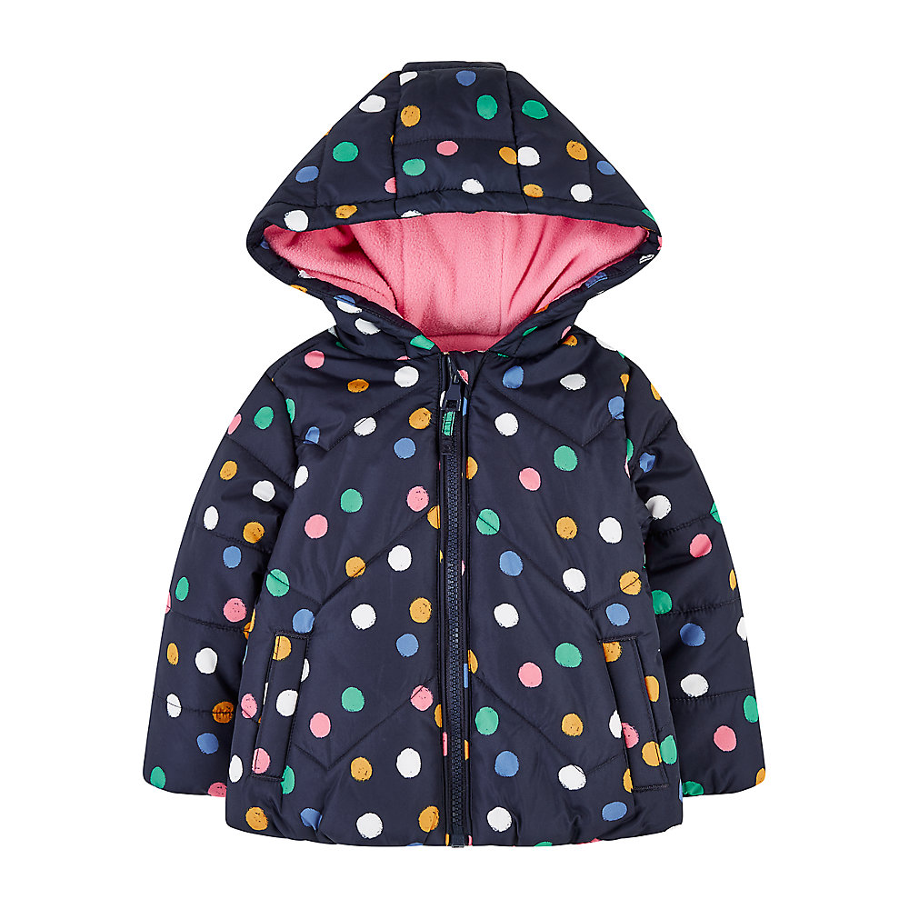 เสื้อกันหนาวเด็กผู้หญิง Mothercare spotty fleece-lined jacket TC589