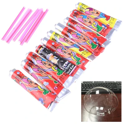Ministar 10Pcs Bubble Glue Kids Blowing Bubble Ball Toys for Children Space Balloon toy