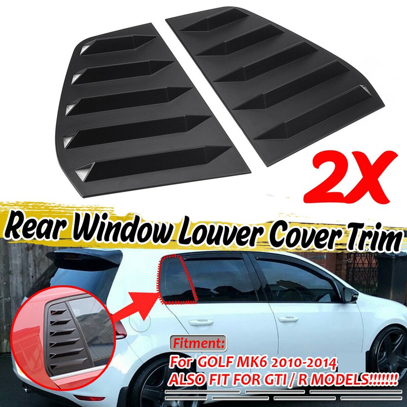 หน้าต่างด้านรถยนต์ Louver Sun Shad สำหรับกอล์ฟ6 MK6 R 2010-2014