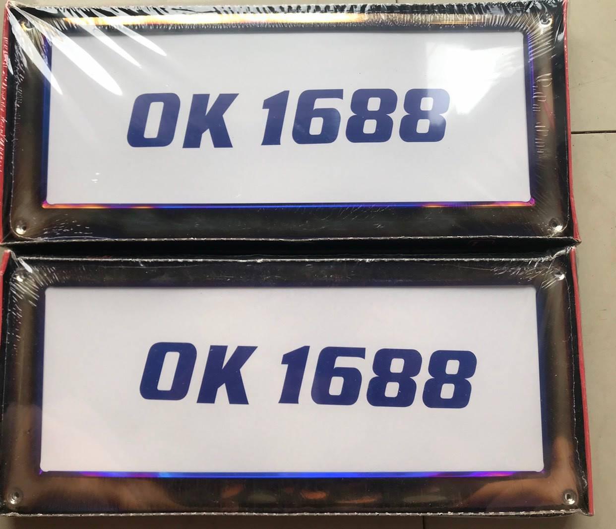 กรอบป้ายทะเบียนไทเท สแตนเลสแท้ (2 ชิ้น:หน้า-หลัง)(ลายพราง) กรอบป้าย กรอบทะเบียนรถ กรอบป้ายรถยนต์ ป้ายทะเบียนรถ กรอบป้ายไทเท กรอบป้ายรถยนต์ไทเท อุปกรณ์แต่งรถV3.v2หมดแล้วหมดเลย