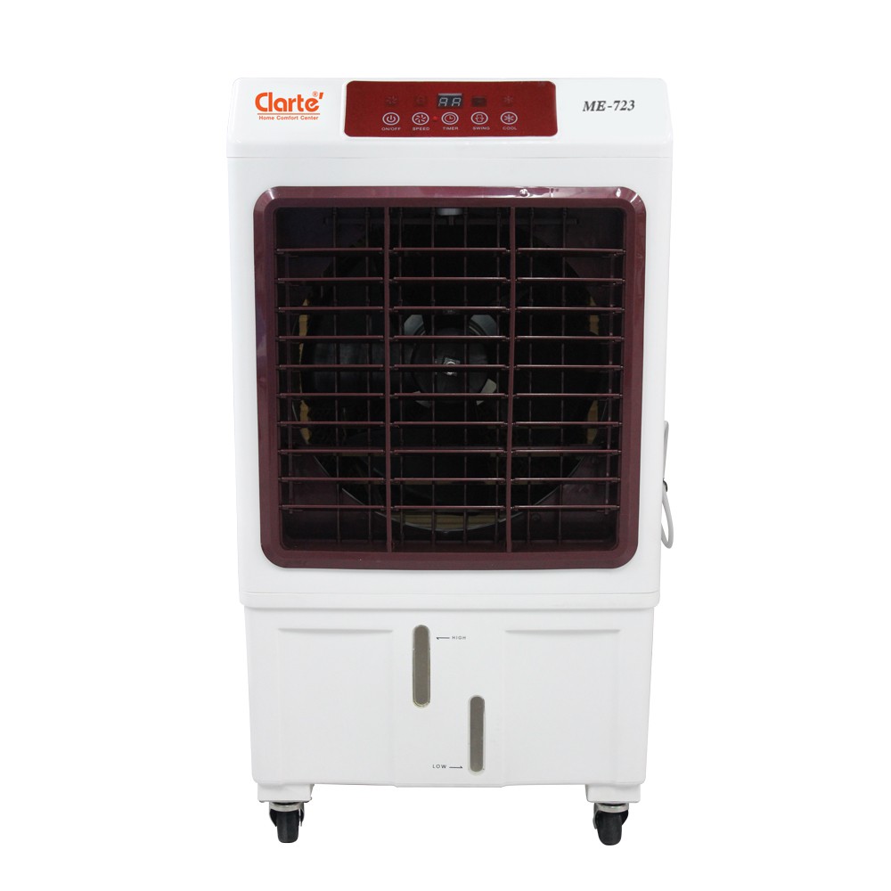 พัดลมไอเย็น [รับประกันมอเตอร์2ปี]Clarte' พัดลมไอเย็น25ลิตร รุ่น CTME723R(แถมฟรีรีโมทและคูลแจล2ชิ้น) พัดลมเย็น