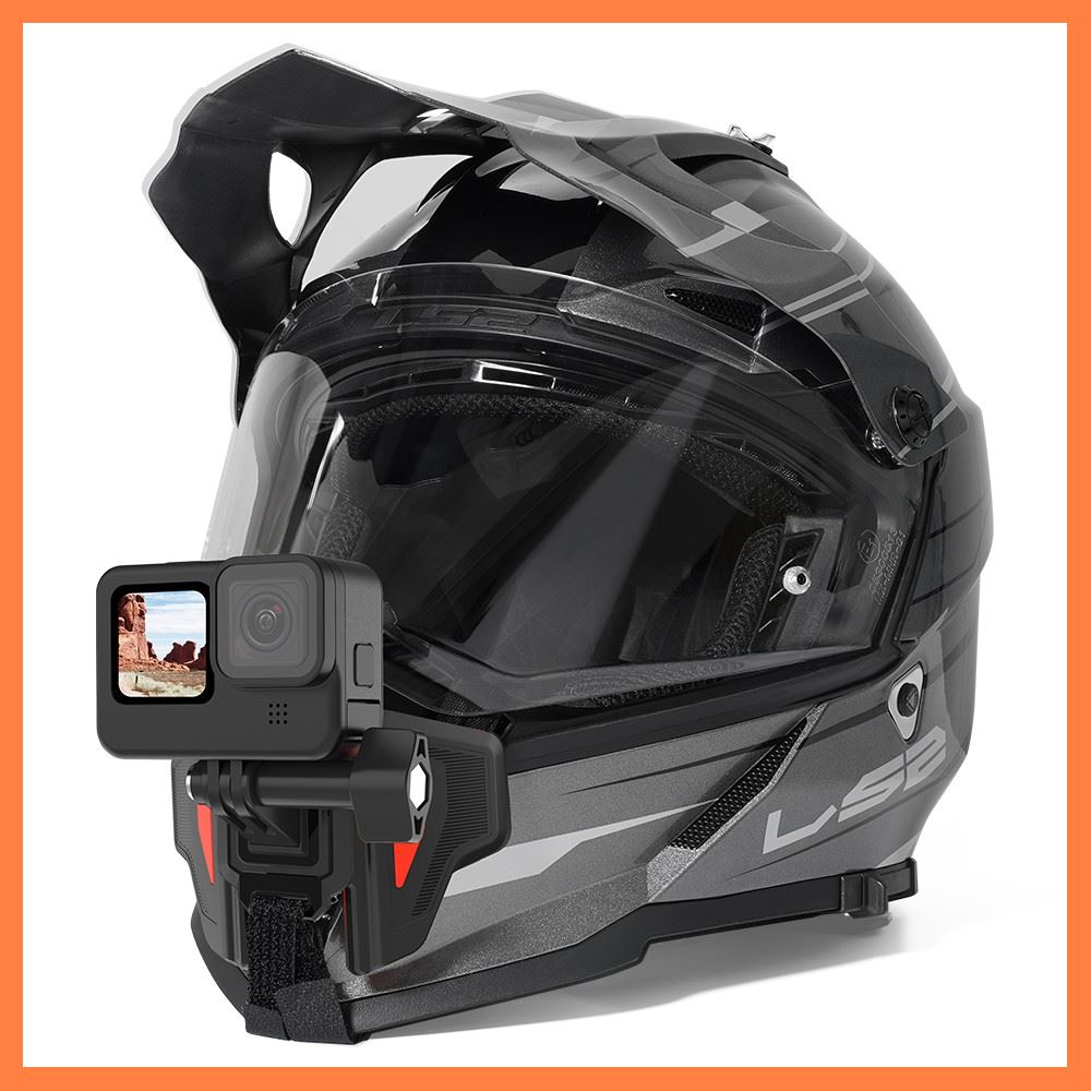Pinkegg TELESIN NEW Motorcycle Helmet Chin Mount ชุดรัดคาง แบบใหม่ for GoPro Action Camera Accessories Dirt-resistant คุณภาพดี