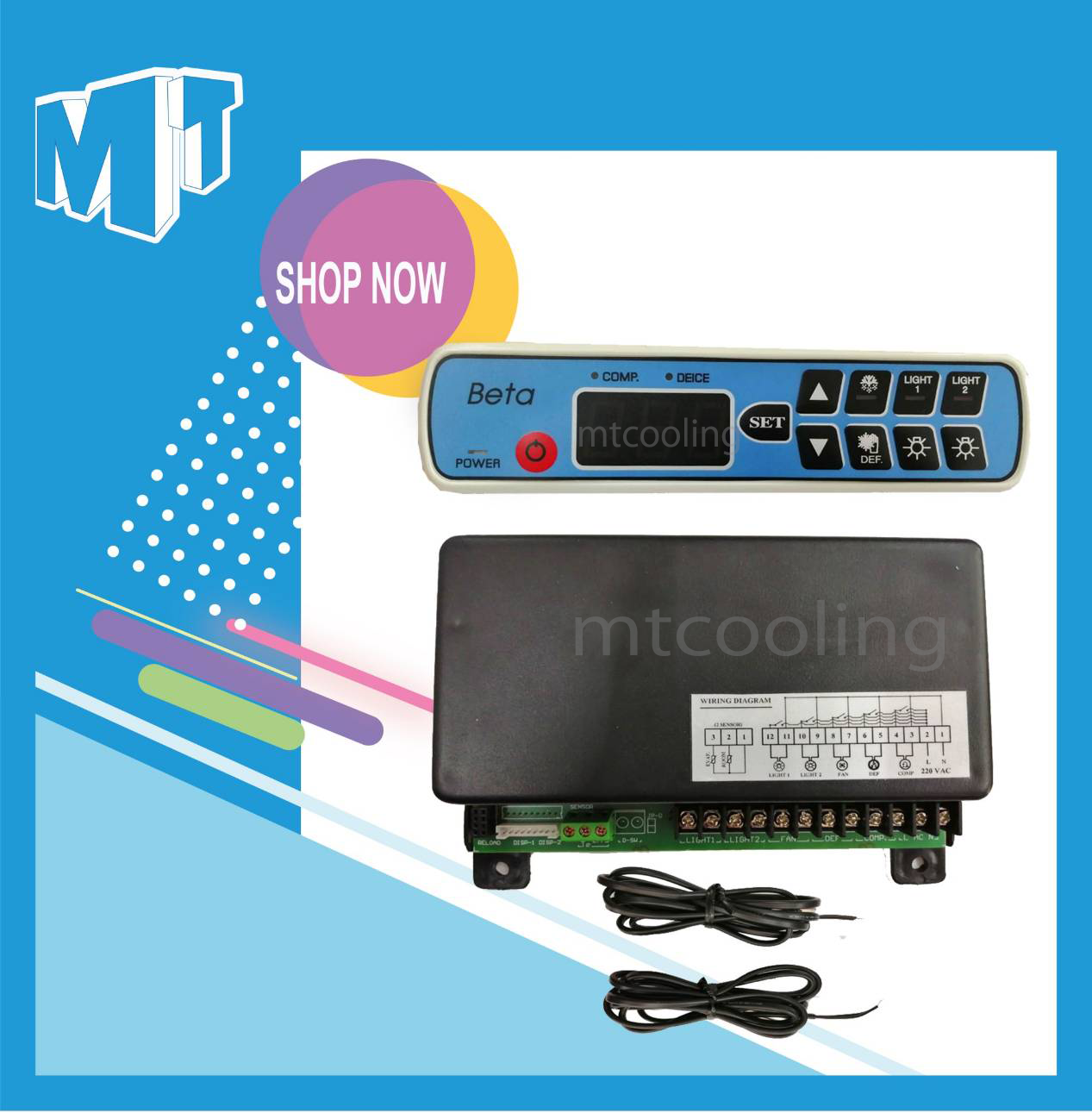 ชุดคอนโทรล Beta 2Sensor ชุดคอนโทรลตู้เย็น-ตู้แช่ Beta Freezer Digital ...