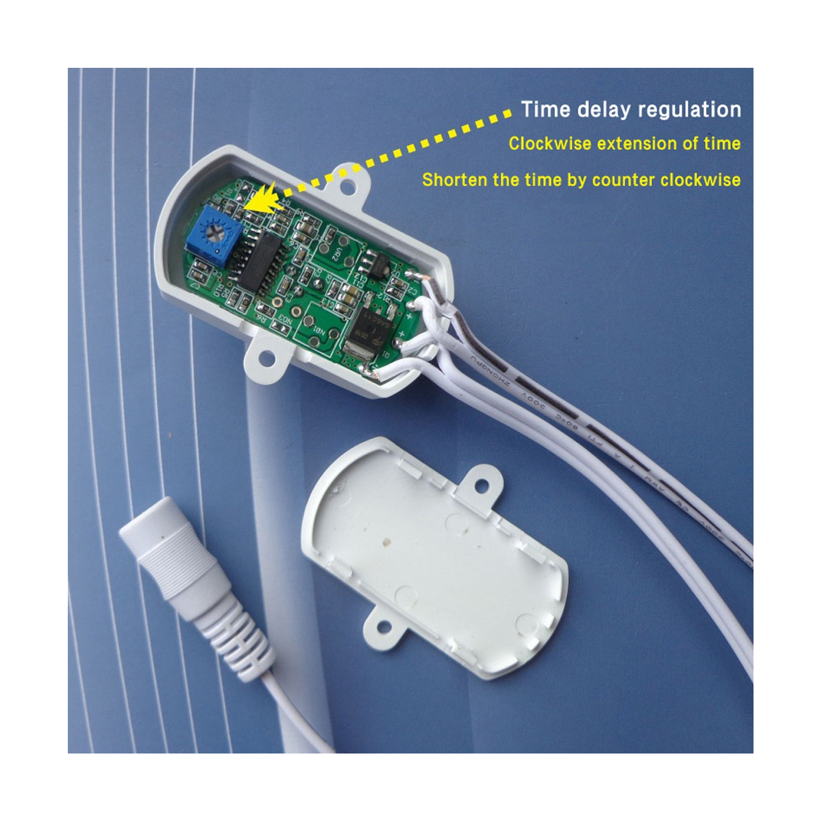 Motion Sensor Switch Mini PIR Infrared IR Sensor DC 6V 12V 24V 5A PIR for LED Strip Light (White)
