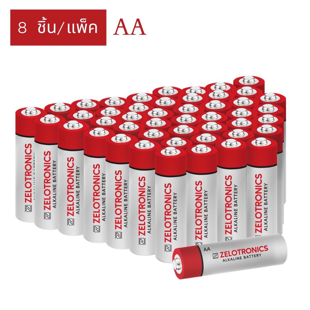 Zelotronics Energizer Alkaline Battery ถ่านอัลคาไลน์ AA 8 ก้อน รุ่น LR6T/8SL x 1 Pack