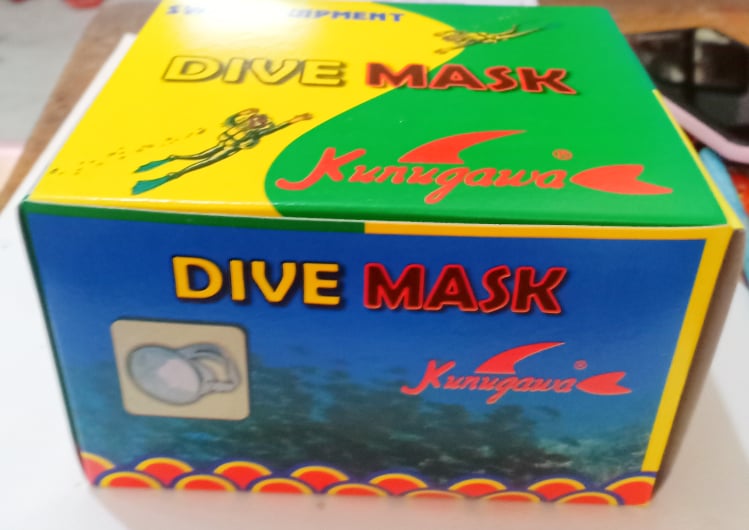 หน้ากากดำน้ำ ยิงปลา DIVE MASK  Kunugawa  No.390​ เลนส์​กระจกเกรดA