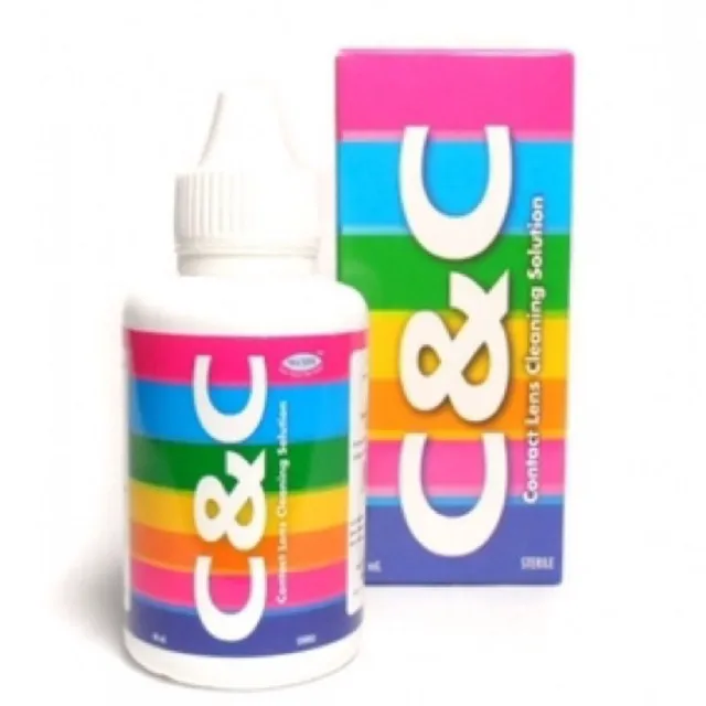 น้ำยา คอนแทคเลนส์ C&C ขนาด 60 ML น้ำยาล้่างคอนแทคเลนส์ บิ๊กอาย