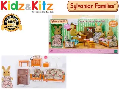 Sylvanian Families Country Living Room Set (with Rabbit Mother) / ซิลวาเนียน แฟมิลี่ ชุดห้องรับแขกคันทรี (พร้อมกับคุณแม่กระต่าย) (EBS)
