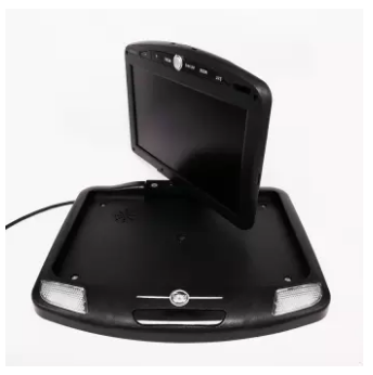 จอติดเพดานรถ พับได้ monitor 12.1 มีรีโมท  สีดำ (ไม่มี HDMI) (1834)