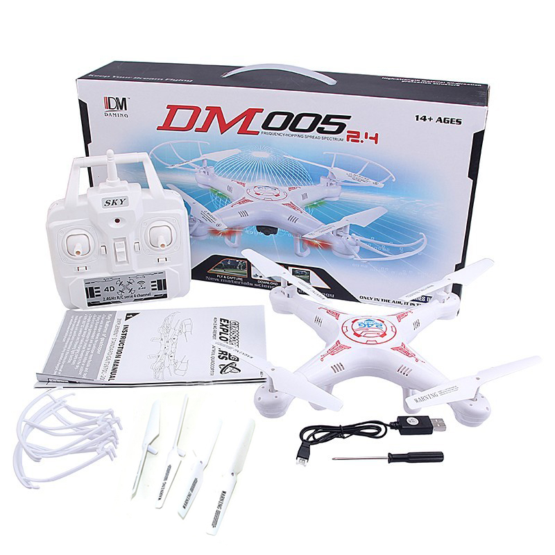 Remote Control Quadcopter DM005 RC Drone 2.4Ghz 4CH Gyro Explorers with