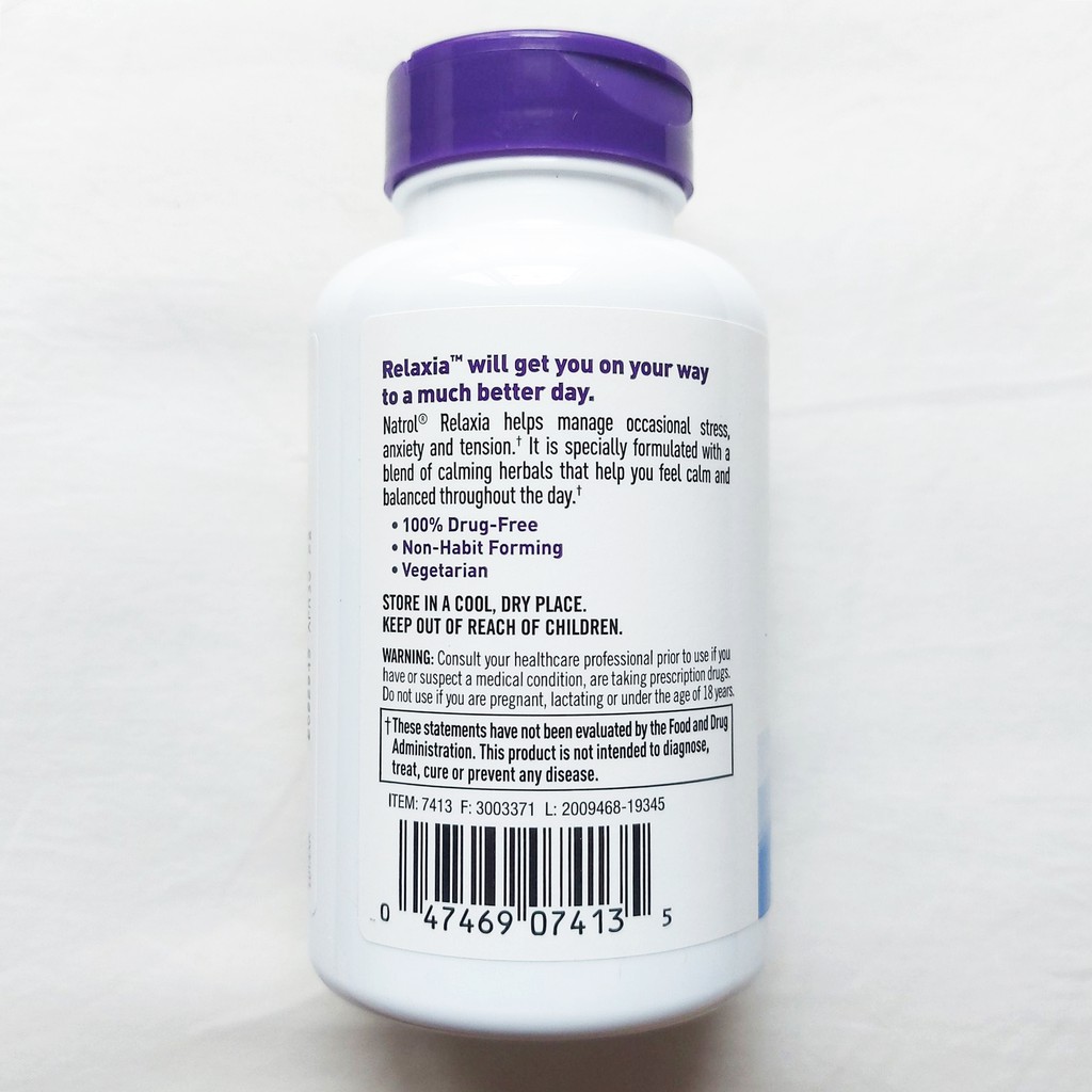 อาหารเสริม Relaxia Ultimate Calm 30 Capsules Natrol iLiveLife